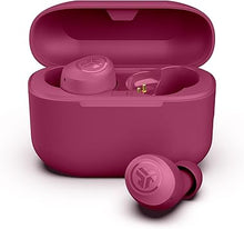Load image into Gallery viewer, JLab Go Air Pop True Wireless Bluetooth Earbuds &amp; Charging Case - Dark Pink, Dual Connect, IPX4 Sweat Resistance, Bluetooth 5 Connection, 3 EQ Sound Settings Signature, Balanced, Bass Boost
