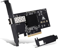 Load image into Gallery viewer, 10Gb SFP PCI-e Network Card, Intel 82599(X520-DA1) Controller, 10Gbps Ethernet Adapter, 10Gbe SFP+ Port, 10G NIC Card, Support Windows/Windows Server/VMware
