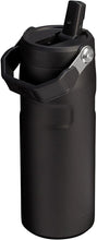 Load image into Gallery viewer, Stanley IceFlow Flip Straw 2.0 Water Bottle 16 OZ | Built-In Straw with Larger Opening | Lightweight &amp; Leak-Resistant | Insulated Stainless Steel | BPA-Free | Black 2.0
