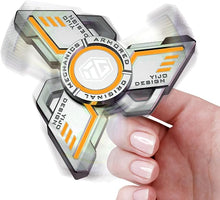 Load image into Gallery viewer, INNÔPLUS Fidget Spinner, Fidget Spinners Cool, Fidget Spinners for Kids, Stress Anxiety ADHD Relief Figets Toy, Fidget Light Up Spinner, Metal Finger Hand Spinner Toy with Luminous Light (Orange)
