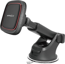 Load image into Gallery viewer, APPS2Car Magnetic Phone Car Mount, Dashboard Windshield Industrial-Strength Suction Cup Car Phone Mount Holder with Adjustable Telescopic Arm,6 Strong Magnets, for Cell Phones(Metal Sticker Need)
