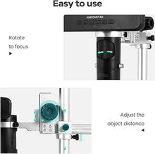 Load image into Gallery viewer, Andonstar AD246-M Digital Microscope for Adults, 3 Lens Soldering Microscope, 1080P FHD Video Record, 7 Inch LCD 500x, Coin Microscope, Biological Microscope Kit with 32G Card, Prepared Slides
