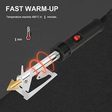 Load image into Gallery viewer, 2PCS Plastic Welders, 1200PCS Staples 40PCS Rods Plastic Welding Kit, 5 in 1 Welding Tips Tape Sandpaper Wire Mesh Stand Metal Brush Screwdriver, Bumper Repair Kit(Red)
