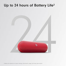 Load image into Gallery viewer, Beats Pill - Wireless Bluetooth Speaker and Portable Charger via USB-C - Up to 24 Hours Battery Life, IP67 Water Resistant, Apple &amp; Android Compatible, Built-in Microphone – Statement Red
