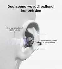 Load image into Gallery viewer, King Lucky Clip on Earbuds Open Ear Wireless Bluetooth 5.4 Headphones with Mic,50H Play,Noise Cancelling,Waterproof,Sports Ear Buds,Comfortable for Small Ears &amp; Glasses Wearers,Workouts (Black)
