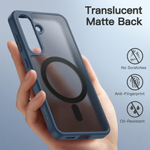 Load image into Gallery viewer, JETech Magnetic Case for Samsung Galaxy S25+ / S25 Plus 5G, Compatible with MagSafe, Translucent Matte Back Shockproof Phone Cover (Storm Blue)
