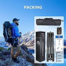 Load image into Gallery viewer, 68.7&#39;&#39; Carbon Fiber Tripod for Camera WEYLLAN FX6 Carbon Travel Tripod Camera Monopod, 29mm Tube, Professional Camera Tripod with 44mm Panorama Low Profile Ball Head, Flexity Camera Tripod for DSLR
