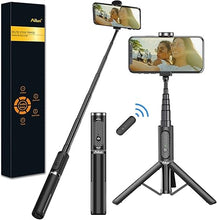 Load image into Gallery viewer, Ailun Selfie Stick Tripod,Extendable Aluminum,3 in 1,Bluetooth Wireless Remote and 360 Rotation Stand for iPhone 15/14/13/12/11/11 Pro/XS Max/XS/XR/X/8/7 and More Smartphones
