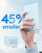 Load image into Gallery viewer, Samsers Bluetooth Foldable Keyboard, Wireless Portable Folding Keyboard, Full-Size Ultra-Slim Rechargeable Keyboard Connect Up to 3 Devices for iOS Android Windows Phone Tablet and Laptop, Blue
