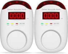 Load image into Gallery viewer, Plug-in Carbon Monoxide Detectors,Koabbit CO Level Monitoring Alarm with Light &amp; Digital Display for Home/Kitchen/Bedroom,Accurate &amp; Easy to Install(2 Pack)
