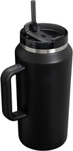 Load image into Gallery viewer, Stanley Quencher H2.0 FlowState Stainless Steel Vacuum Insulated Tumbler with Lid and Straw for Water, Iced Tea or Coffee, Smoothie and More, Black 2.0, 64oz
