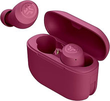 Load image into Gallery viewer, JLab Go Air Pop True Wireless Bluetooth Earbuds &amp; Charging Case - Dark Pink, Dual Connect, IPX4 Sweat Resistance, Bluetooth 5 Connection, 3 EQ Sound Settings Signature, Balanced, Bass Boost
