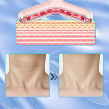 Load image into Gallery viewer, Neck Face Massager Device, Multifunctional Facial Massager for Skin Care and Double Chin with Vibration, Thermal, Electric(Pink silver)
