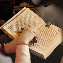 Load image into Gallery viewer, Vekkia/LuminoLite Rechargeable Book Light, Reading Lights for Books in Bed, 3 Colortemperature × 3 Brightness, Clip on Book, Up to 70 Hours Lighting, Great for Readers, Travel (Black)
