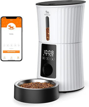 Load image into Gallery viewer, Petory Automatic Cat Feeders Wi-Fi - 4L Dry Food Dispenser for Cats and Dogs 10 Meals per Day Smart Pet Feeder with Desiccant Bag Dual Power Supply 10S Voice Recorder
