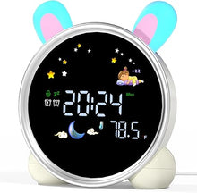 Load image into Gallery viewer, Kids Alarm Clock with Night Light, OK to Wake Clock for Kids, Stay in Bed Clock and Sleep Training, Nap Timer Temperature Detect Cute Room Decor, Gift Ideas for Kids Toddler Boy Girl, Rabbit
