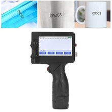 Load image into Gallery viewer, Hilitand Handheld Inkjet Printer, Quick Drying Portable Handheld Inkjet Printer with LED for Barcode Label, 3D Printer Platforms
