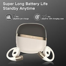 Load image into Gallery viewer, ZIHNIC True Wireless Open Ear Headphones with Mic,Bluetooth Earbuds with Earhooks,XP5 Sweatproof,Fast Charging,35Hrs Playtime,Compatible with Anyphone-Beige

