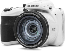 Load image into Gallery viewer, KODAK PIXPRO AZ425-WH 20MP Digital Camera 42X Optical Zoom 24mm Wide Angle Lens 1080P Full HD Video Optical Image Stabilization Li-Ion Battery 3&quot; LCD Vlogging Camera (White)
