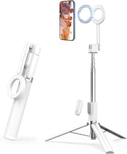 Load image into Gallery viewer, vimitty Magnetic Selfie Stick Tripod with Remote,54" Phone Tripod Compatible with MagSafe,Fit for iPhone 12/13/14/15 Series,Magsafe Case and Other Phones with Metal Ring
