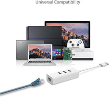 Load image into Gallery viewer, TP-Link USB 3.0 to Ethernet Adapter, Portable 3-port USB Hub with 1 Gigabit RJ45 Ethernet Port Laptop Network Adapter, Supports Win 7/8/8.1/10, Mac OS X (10.6-10.14), Linux OS and Chrome OS
