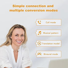 Load image into Gallery viewer, Language Translation Earbuds, Multi in One Translation Earbuds 144 Languages and Accents, Translation Earbuds Real Time Fit for iOS and Android,Suitable for Travel Business Learning
