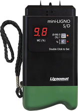 Load image into Gallery viewer, Mini-Ligno S/D Black - Pin Moisture Meter - Moist Detector for Construction, Maintenance, Flooring, Inspection, Water Damage - Humidity Detection &amp; Moist Meter for Wood, Wall, Drywall, Gypsum
