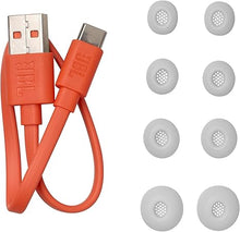 Load image into Gallery viewer, JBL Live Beam 3 - True wireless noise-cancelling closed-stick earbuds, 48Hrs total playback, Wireless Charging, 6 Mics for perfect calls, Multi-point connection, IP55 waterproof and dustproof (Silver)
