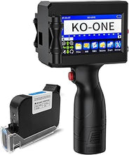 Load image into Gallery viewer, Handheld Inkjet Printer, 0.5 Inch Nozzle, Portable Inkjet Printer Gun for Text QRCode Barcode Production Date Time Logo Batch Number Print on Metal Wood Glass Cloth Carton Plastic
