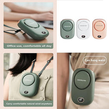 Load image into Gallery viewer, Portable Neck Fan, Handheld Mini Fan Small Personal Fan, Hand Held Fan USB Rechargeable Eyelash Fan for Kids Girls Boys Woman Man Home Outdoor Travel (Green)
