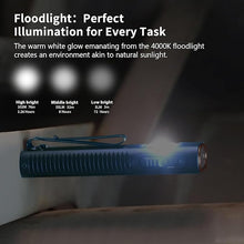 Load image into Gallery viewer, TrustFire Mini X3 Rechargeable EDC Flashlight with White Light, Flood Light, UV and Green Beam, 1050 Lumens Portable Flat Flashlights, Fourfold Light Sources Pocket Lights for Emergency
