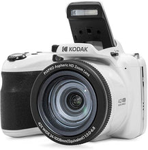 Load image into Gallery viewer, KODAK PIXPRO AZ425-WH 20MP Digital Camera 42X Optical Zoom 24mm Wide Angle Lens 1080P Full HD Video Optical Image Stabilization Li-Ion Battery 3&quot; LCD Vlogging Camera (White)
