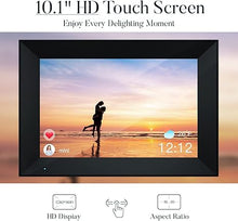 Load image into Gallery viewer, Digital Picture Frame 10.1 Inch WiFi Digital Photo Frame with 1280 * 800 IPS HD Touchscreen, Hyjoy 16GB WiFi Smart Frame Built-in Light Sensor Share Photos and Videos Instantly via AiMOR App
