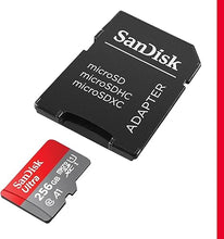 Load image into Gallery viewer, SanDisk 256GB Ultra microSDXC UHS-I Memory Card with Adapter - Up to 150MB/s, C10, U1, Full HD, A1, MicroSD Card - SDSQUAC-256G-GN6MA [New Version]
