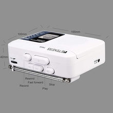Load image into Gallery viewer, Retekess TR606 Tape Recorder Cassette Player, AM FM Cassette Players Walkman, Supports Voice/AUX Line in Record, Powered by DC or AA Battery (White)
