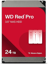 Load image into Gallery viewer, Western Digital 24TB WD Red Pro NAS Internal Hard Drive HDD - 7200 RPM, SATA 6 Gb/s, CMR, 512 MB Cache, 3.5&quot; - WD240KFGX
