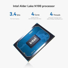 Load image into Gallery viewer, TRIGKEY KEY-N100 Mini PC, Intel Alder Lake N100 (4C/4T, Up to 3.4Hz) 16G DDR4 500G SSD Mini Computer, Intel N100 Mini PC Support Dual Display 2*HDMI/Dual 1000MB/S Ethernet/WiFi-5/BT5.0
