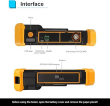 Load image into Gallery viewer, CCTV Camera Tester Support 8MP TVI CVI AHD CVBS Analog Camera Tester 4.3 inches Screen RS485 PTZ Control Audio Test 12V Power Output

