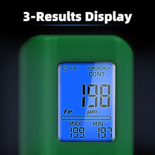 Load image into Gallery viewer, BSIDE Paint Thickness Gauge Meter Rechargeable Paint Coating Mil Depth Tester, 1500µm/0.1µm, with F/NF Probe for Used Car Automotive Vehicle Lab Foil
