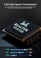 Load image into Gallery viewer, 2.5Gb PCIe Network Card, GiGaPlus 2500Mbps Ethernet Interface Adapter, with Realtek RTL8125B, Wake on LAN, 2.5G NIC Compliant Windows/Linux/MAC OS
