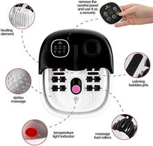 Load image into Gallery viewer, Medical king Foot Spa with Heat and Massage and Jets Includes A Remote Control A Pumice Stone Collapsible Massager with Bubbles and Vibration
