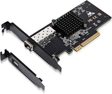 Load image into Gallery viewer, 10Gbe PCI-E NIC with 82599EN(X520-DA1) Controller, 10Gb Single Port SFP+ PCI-E Network Card, GiGaPlus 10Gbps PCI Express Ethernet LAN Adapter, Supports Windows/Windows Server/VMware
