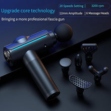 Load image into Gallery viewer, Massage Gun, Deep Tissue Back Massage Gun, for Muscle Relaxation and Pain Relief After Exercise, Impact Massager with 6 Massage Heads,Electric Muscle Massage Gun,Fascia Gun with Portable Bag
