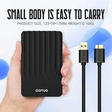 Load image into Gallery viewer, Portable External Hard Drive 500GB Storage Expansion Mobile HDD USB 3.0 for PC, Mac, Desktop, Laptop, PS4, PS5, Playstation, Xbox One X/S, Xbox 360, Xbox Series X/S, Office &amp; Game (Black, 500GB)
