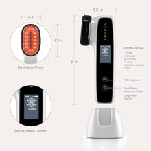 Load image into Gallery viewer, Radio Frequency Skin Tightening Machine, 6-in-1 Rechargeable Anti-Aging Skin Care Microcurrent Facial Device, Red Light, Wrinkle Remove, Rejuvenation, Skin-Firming, Coal Black and Pearl White
