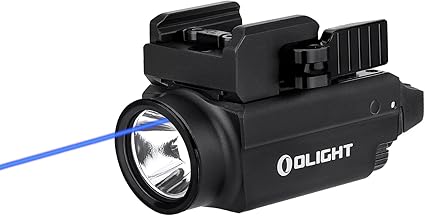 OLIGHT Baldr S Blue Beam 800 Lumens Magnetic USB Rechargeable Tactical Flashlight with White LED Combo, Compact Rail Mount Weaponlight with 1913 or GL Rail, Battery Included (Black)