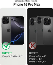Load image into Gallery viewer, Poetic Neon Case Compatible with iPhone 16 Pro Max, [Magnetic Ring Stand] Dual Layer Slim Shockproof Protective Cover, Black
