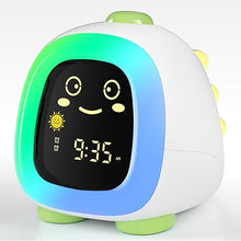 Load image into Gallery viewer, OK to Wake Clock for Kids, Kids Alarm Clock with Night Light, Stay in Bed Clock Sleep Training, Nap Timer Detect Cute Kids Room Decor, Gift Ideas for Kids Toddler Boy Girl Dinosaur Model
