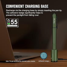 Load image into Gallery viewer, OLIGHT O&#39;Pen Glow EDC Pen Light, 120 Lumens with Green Beam, Rechargeable LED Flashlight for Outdoor Uses, Writing, Adventure, Professional Business Gift(OD Green)
