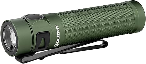 OLIGHT Baton3 Pro Rechargeable Flashlights, 1500 Lumens EDC Flashlight with MCC3, Compact Pocket Flashlight with L-Shape Stand and High-Performance LED for Camping and Emergency (OD Green Cool White)